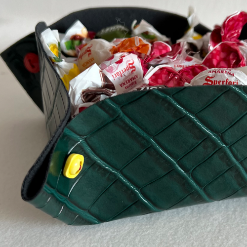 Svuotatasche Piton particolare tessuto